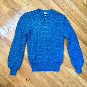Vintage Simpson Sears sweater teal